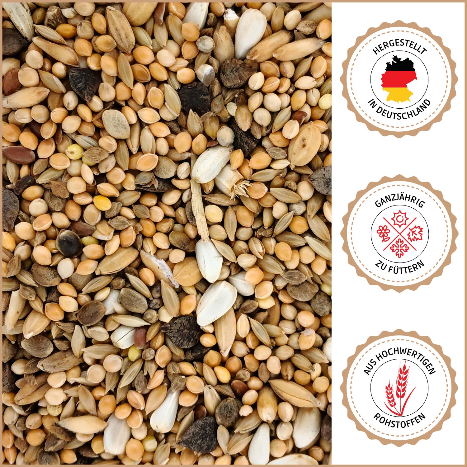 Supravit Agaporniden & Neophemafutter I abwechslungsreiche Mischung aus gesunden Körnern & Saaten