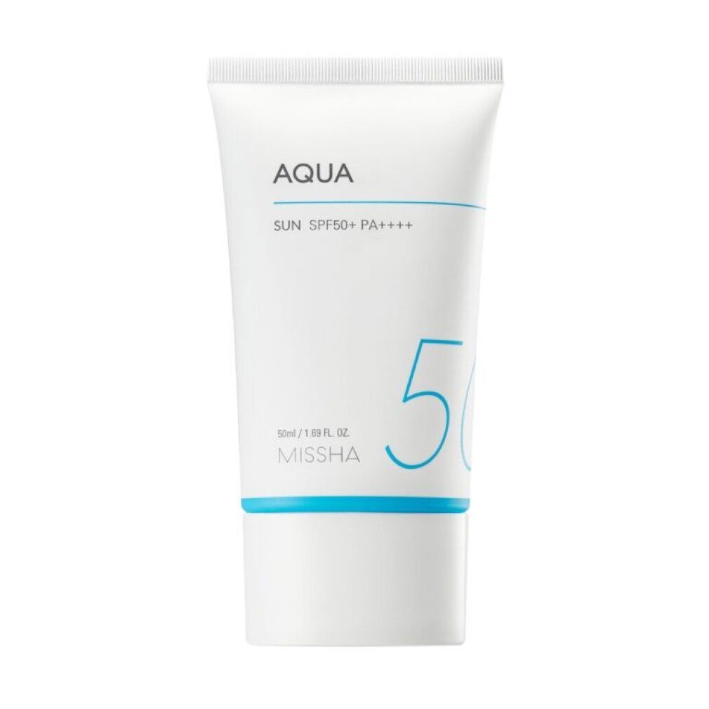 MISSHA Aqua Sun Gel SPF50+/PA++++ Tube mit 50ml Inhalt.