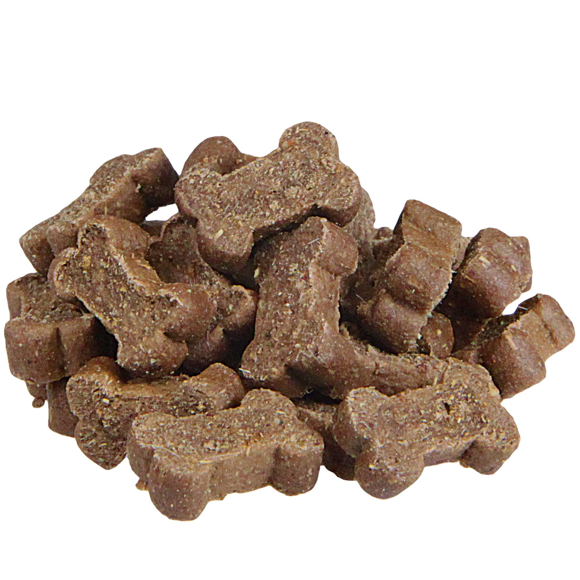 Schecker Hundeleckerli - Mini Soft Knochen mit Pferd und Kartoffel 1 kg Futter