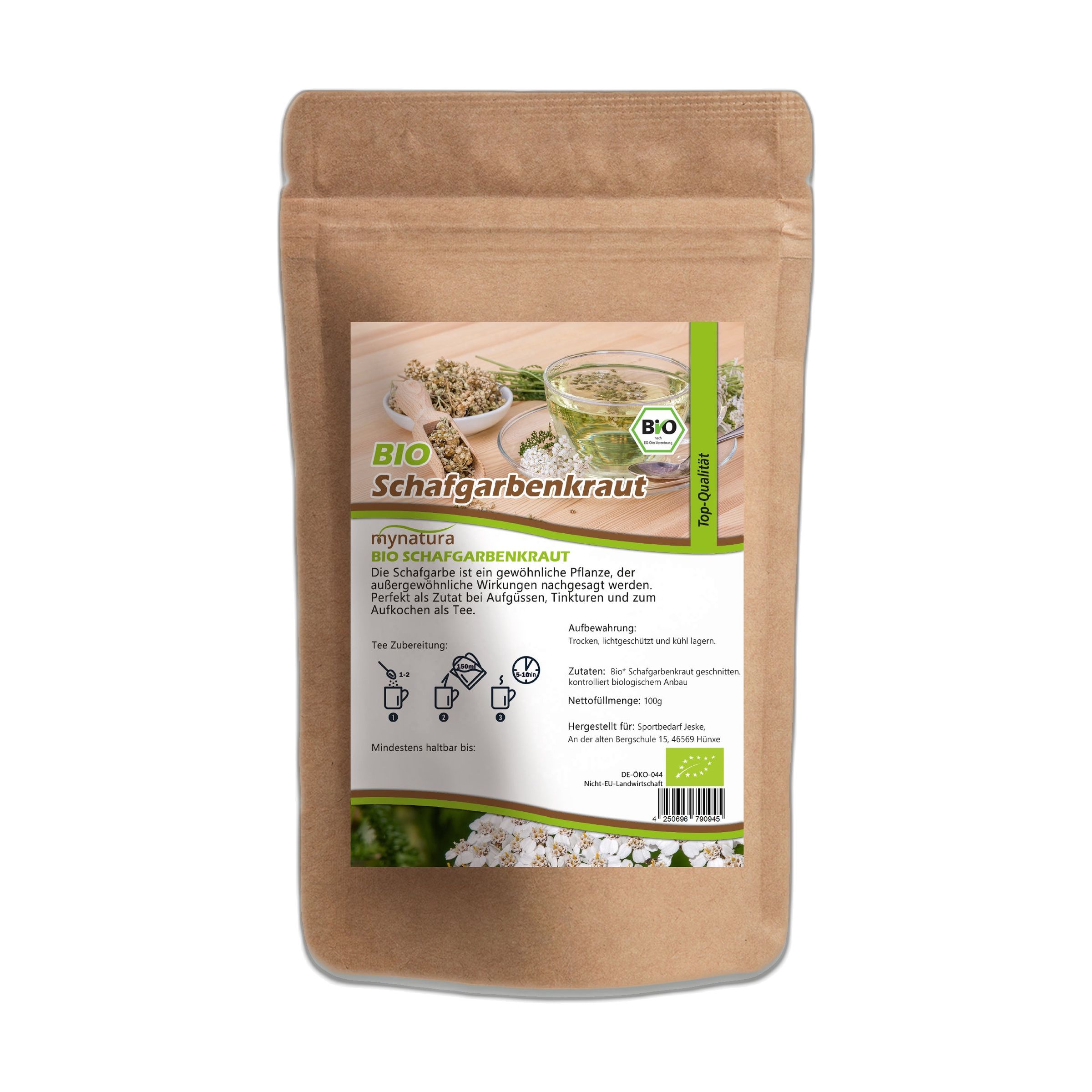 Mynatura Bio Schafgarbenkraut getrocknet und geschnitten 100 g