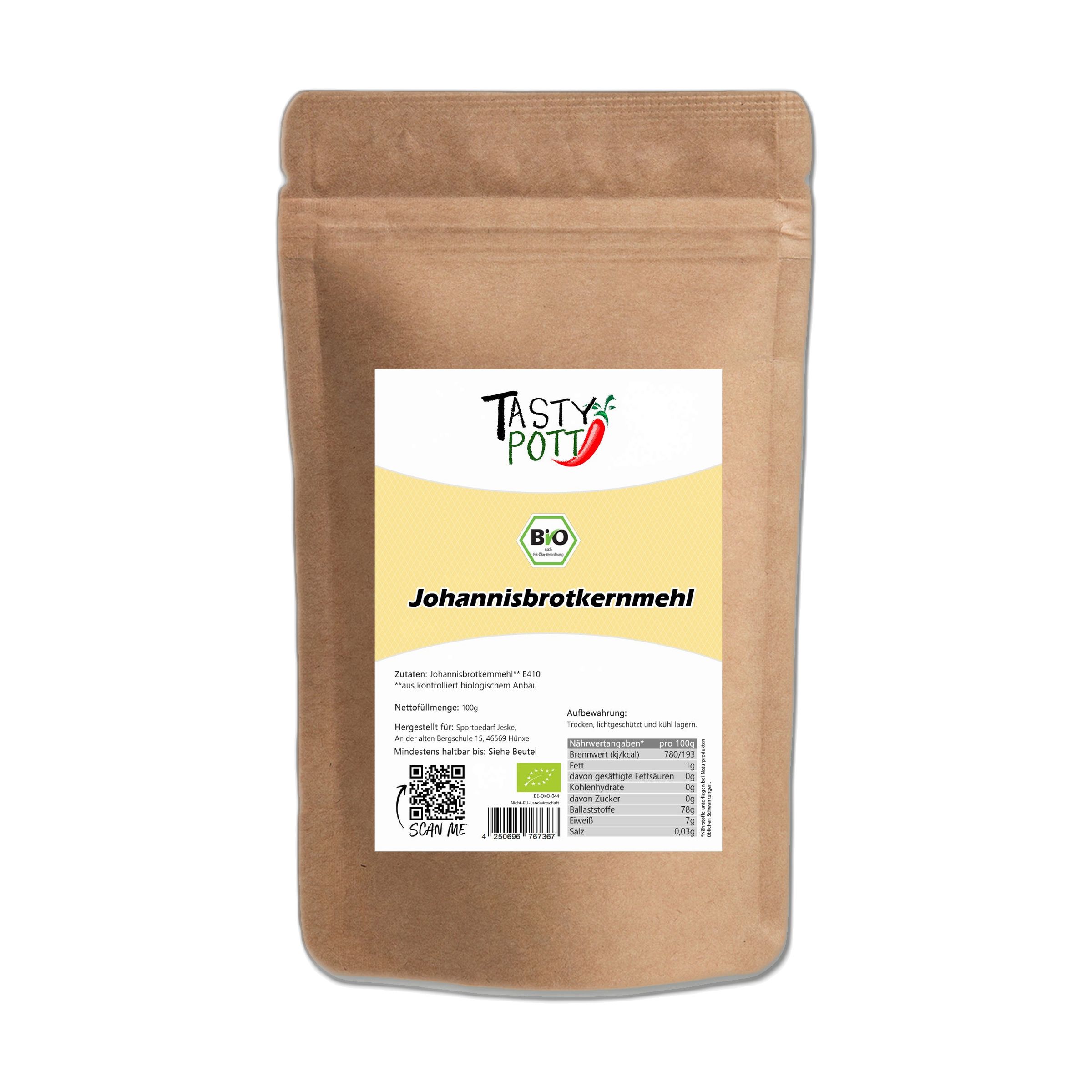 Tasty-Pott Tasty Pott Bio Johannisbrotkernmehl E410 500 g Pulver