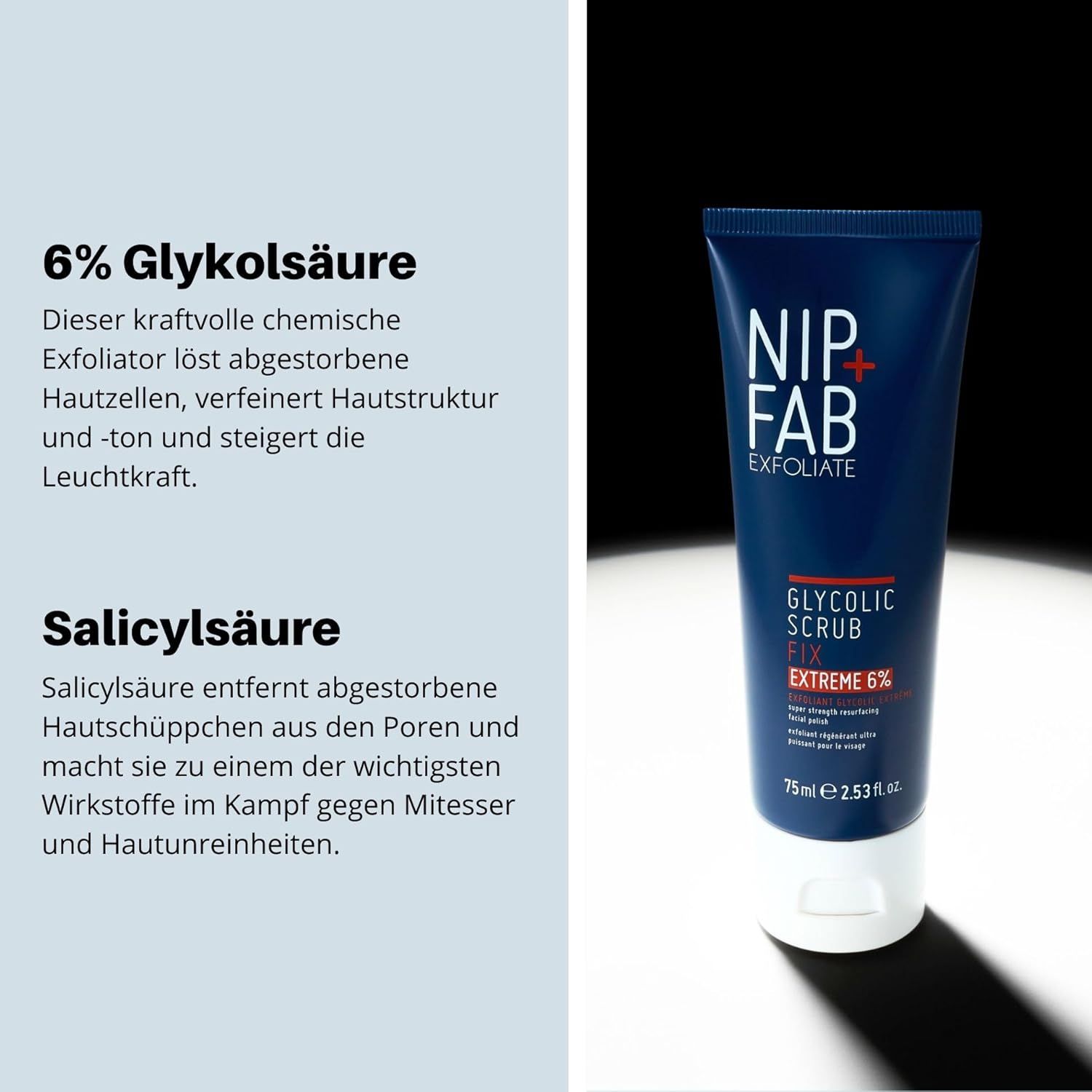 Nip + Fab Glycolic Acid Fix Face Scrub Extreme Gesichtspeeling