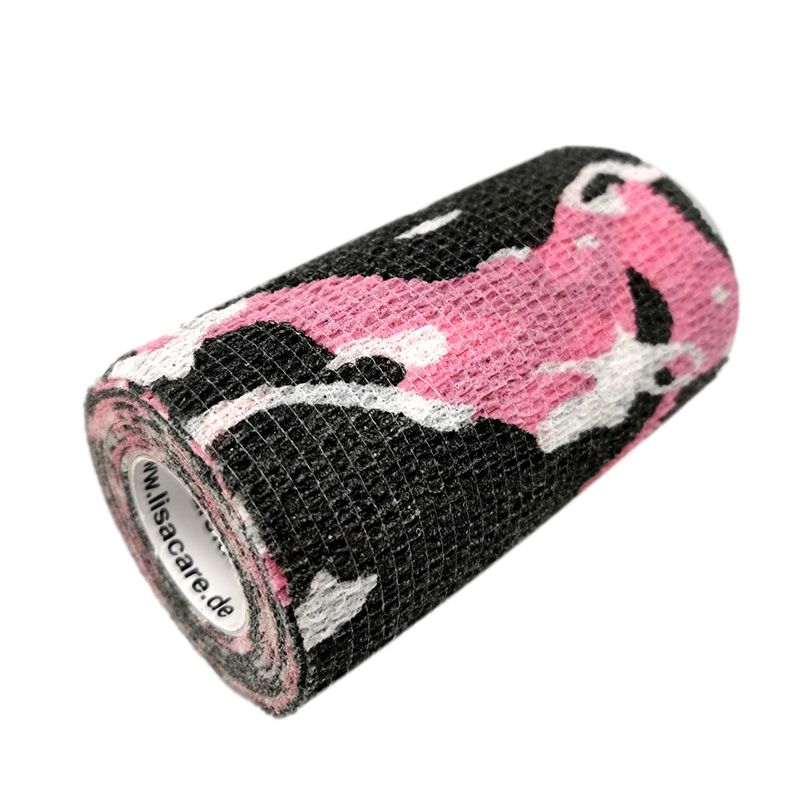 LisaCare kohäsive Bandage - Camouflage Rosa - 10cm x 4,5m