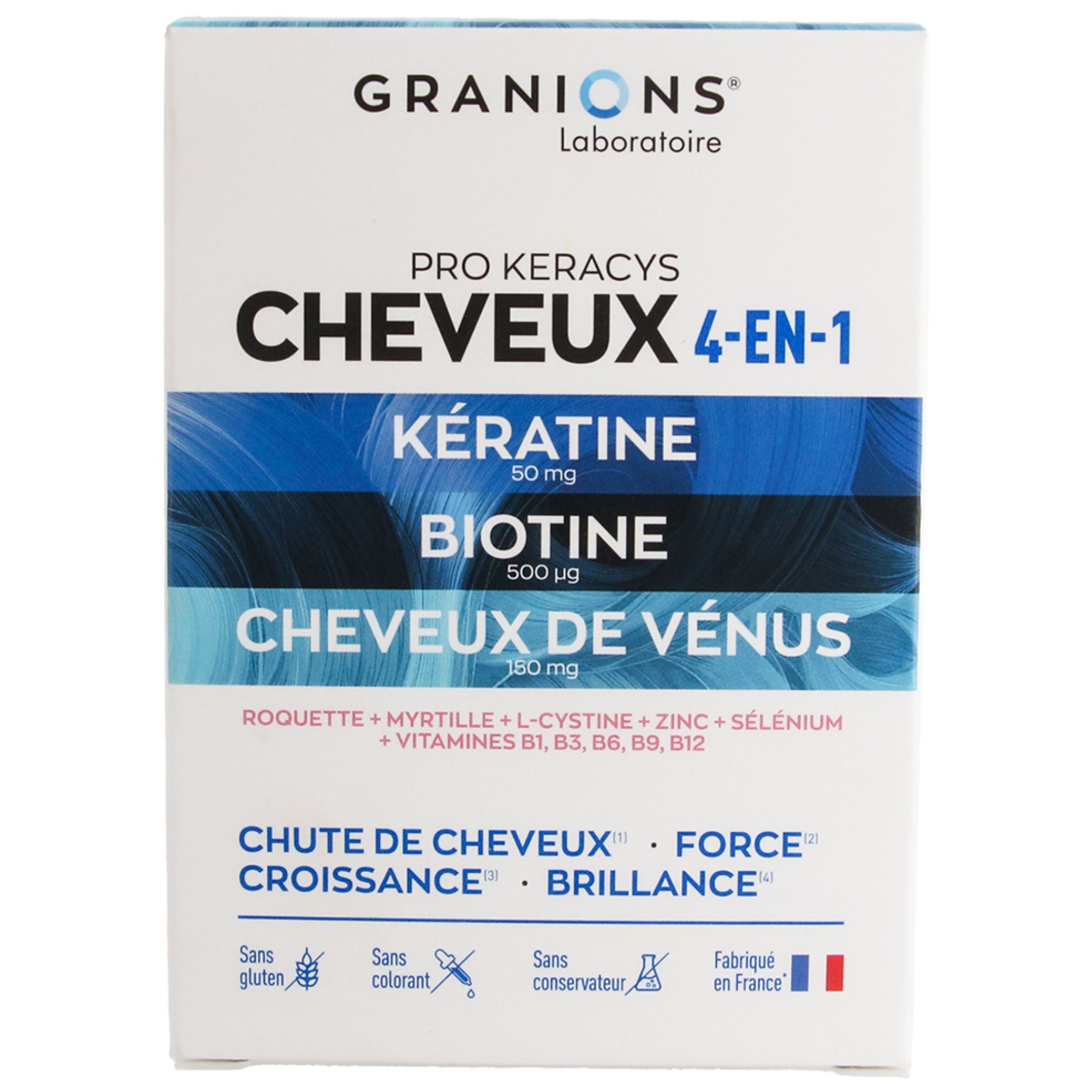 Granions Pro Keracys Haar 4in1 90 Tabletten 8x6,4x11 cm