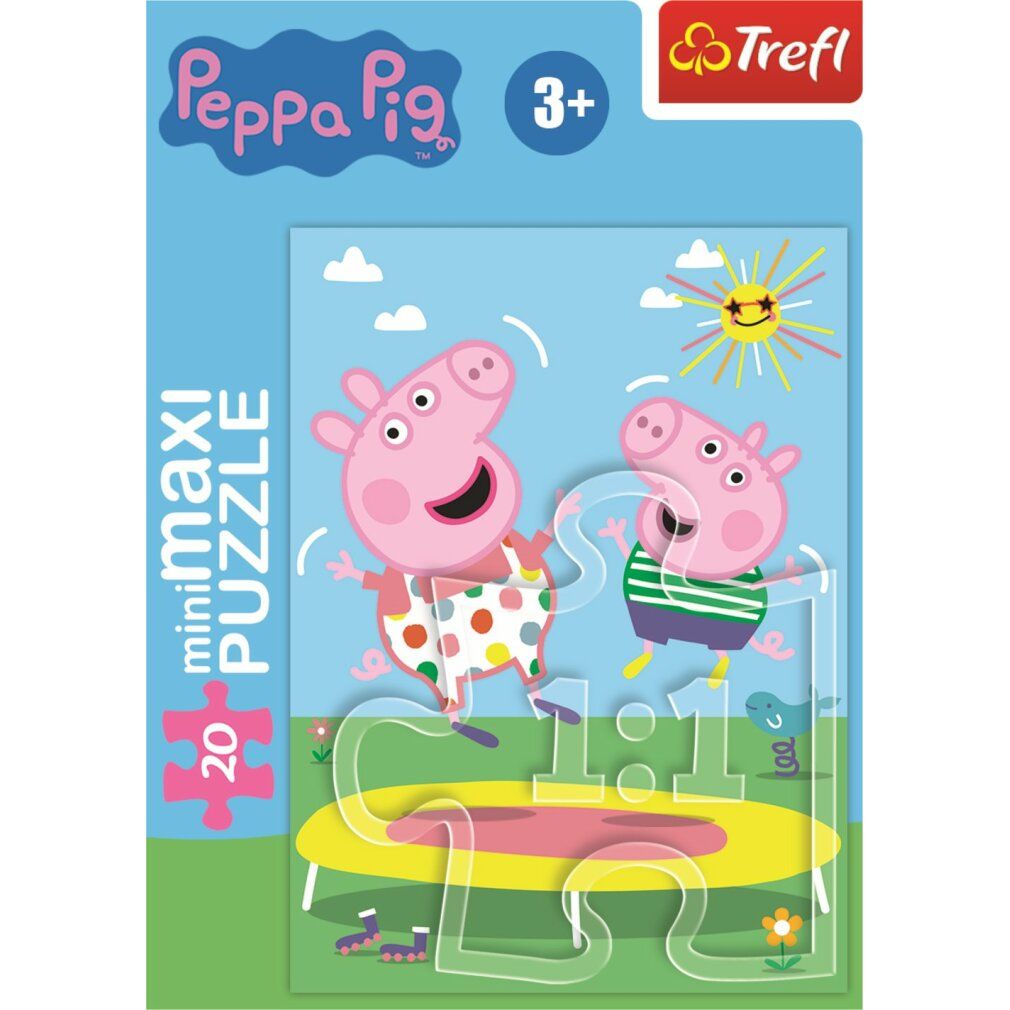 trefl Puzzle Peppa Pig: Auf dem Trampolin 20 Stück