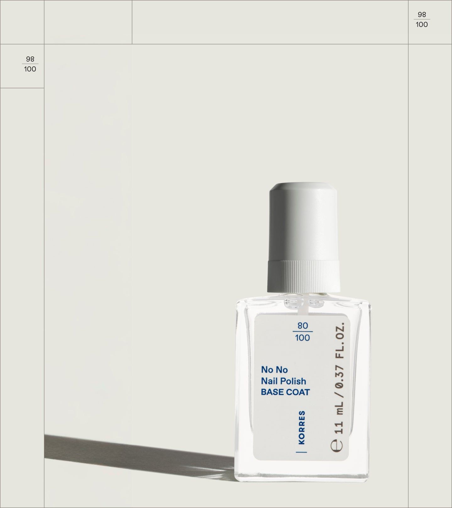 Korres No Nail Polish Base Coat 11 ml Flaschen