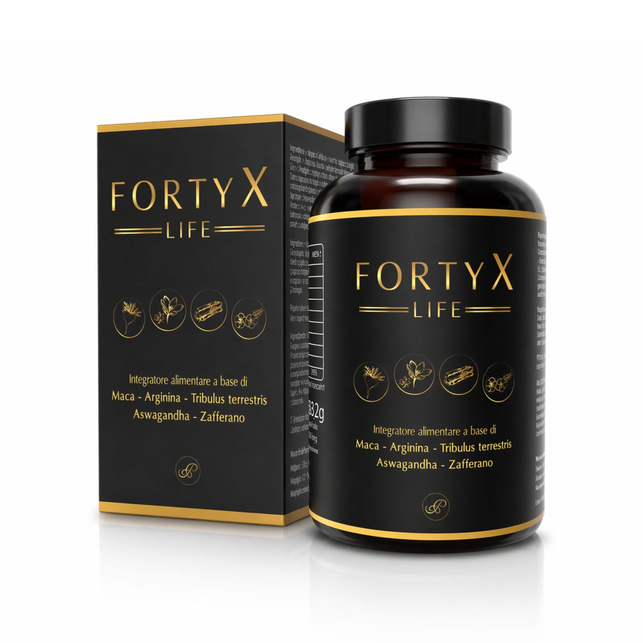 FortyX - Integratore Sessuale Alternativa a Viagra Erezione Testosterone Uomo Vigore Maschile Maca