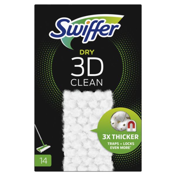 Swiffer Bodenwischer 3D Clean Trockene Bodentücher Nachfüllpackung