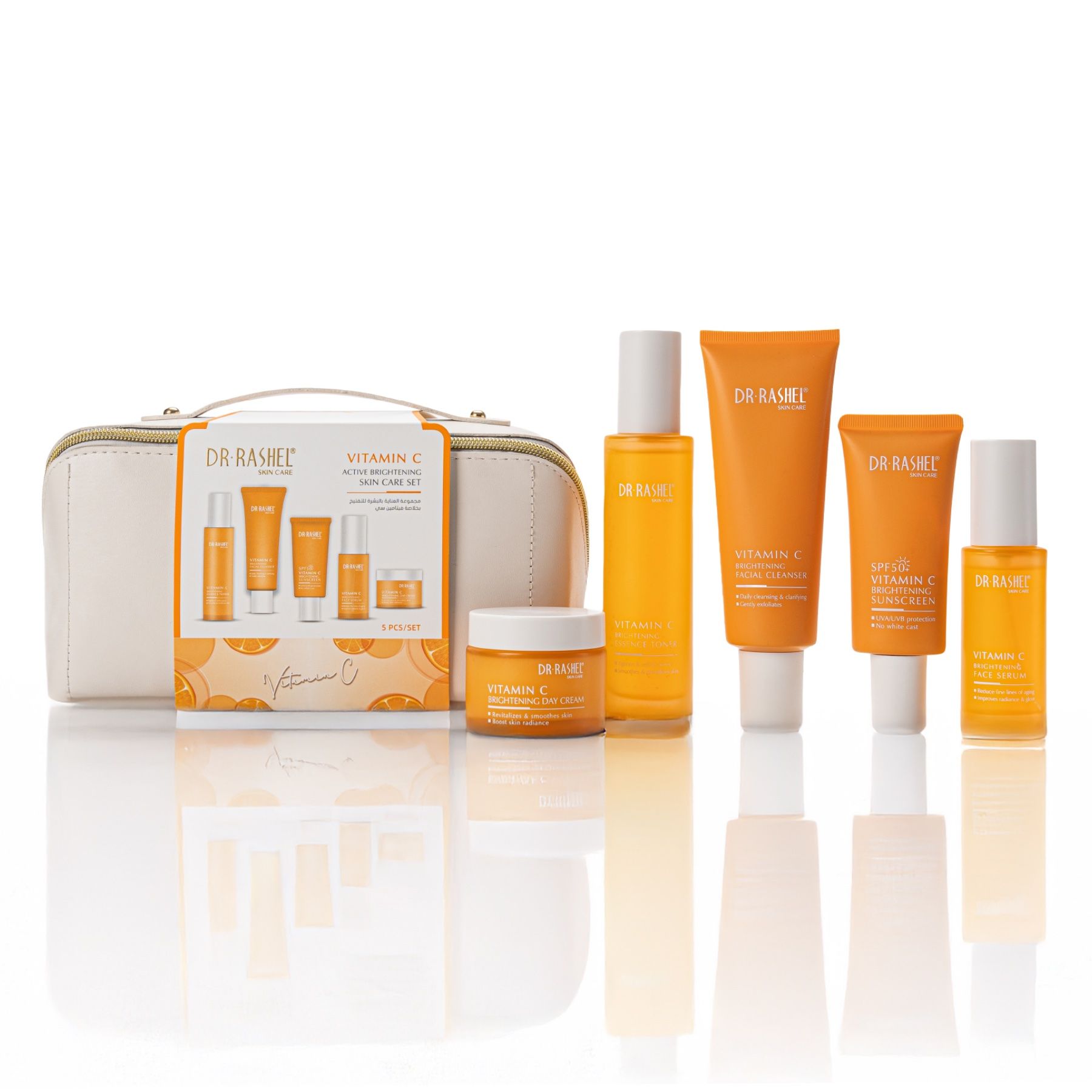 DR Rashel Gesichtspflege-Set Vitamin C Anti-Falten Geschenkbox Serum Creme SPF 1x5 St Tagescreme