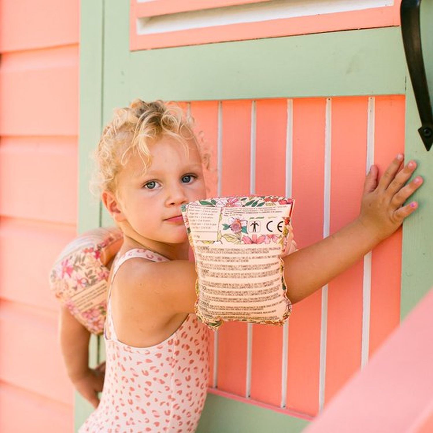 Swim Essentials UV Badeanzug für Mädchen alt Leoparden Muster/