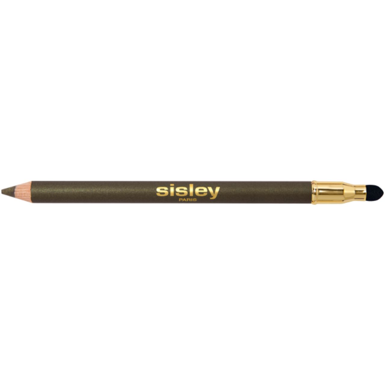 Sisley Phyto-Khol Perfect Eyeliner in Braun. Mit goldfarbenem Schriftzug und Schwämmchen-Applikator.