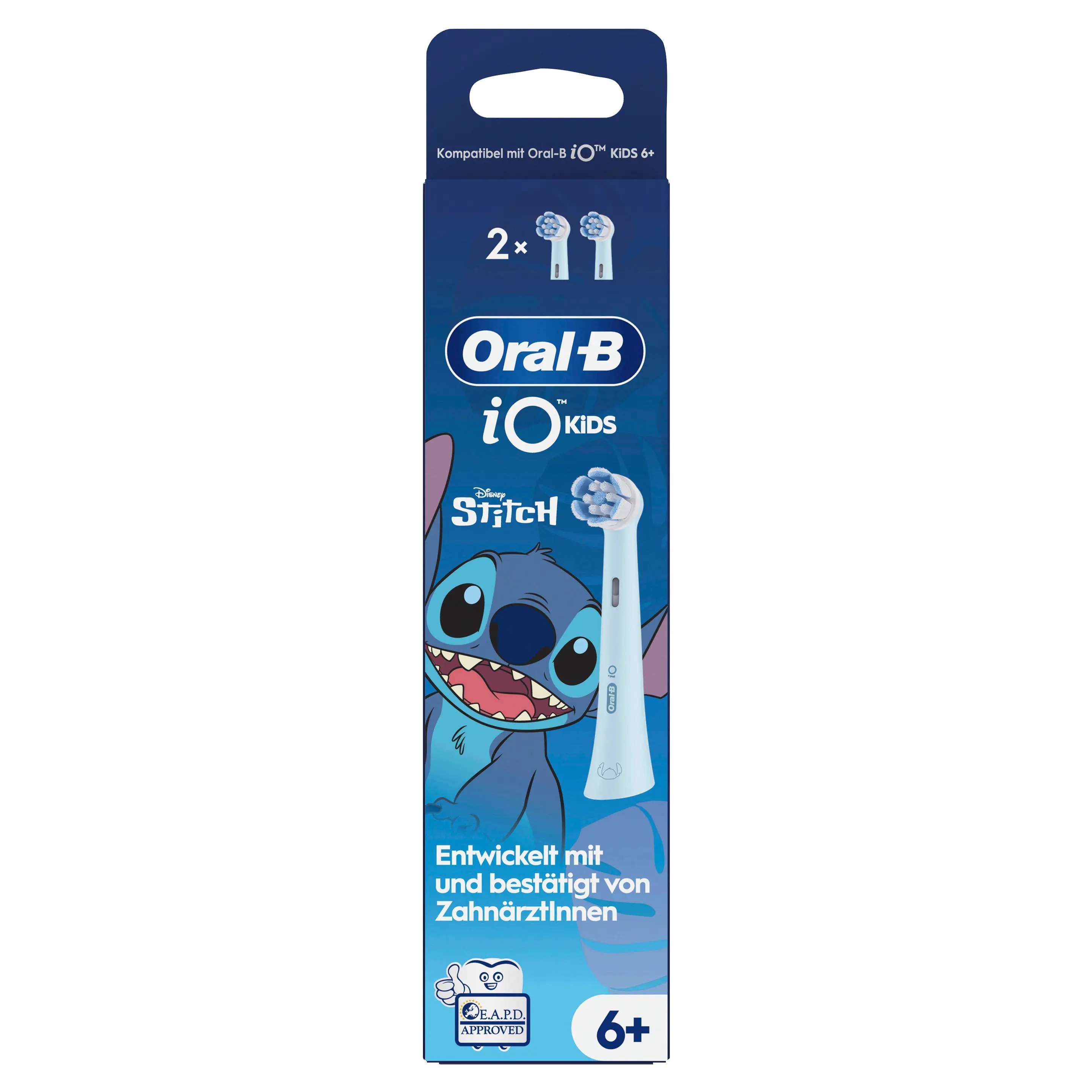 Oral-B iO Aufsteckbürsten Kids Stitch 2 St Zahnbürste