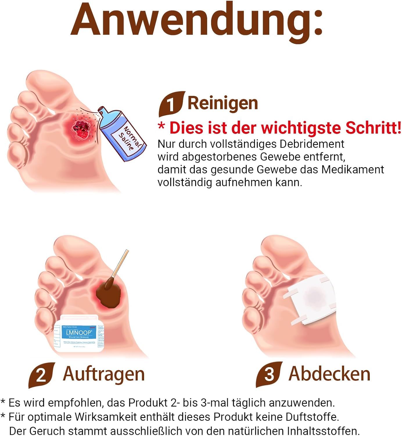LMNOOP Wundliegen Creme Wundheilungssalbe