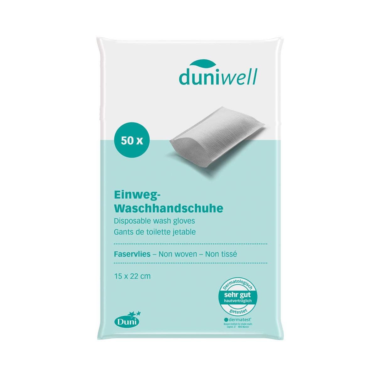 Duniwell- Waschhandschuhe 15 x 22 weiß 20 St Handschuhe