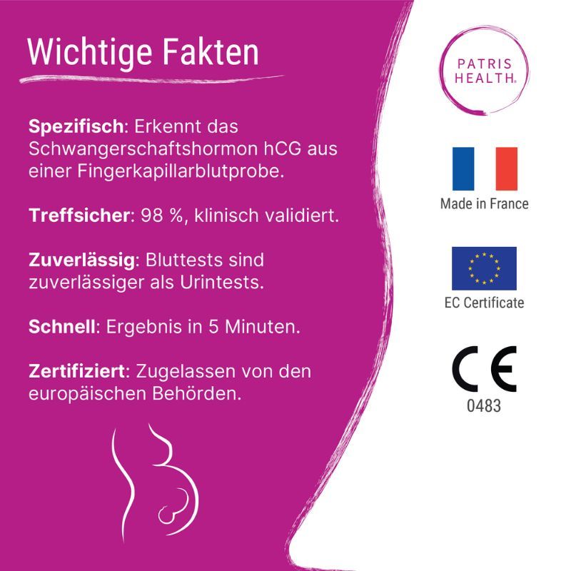 Patris Health® Schwangerschafts-Bluttest