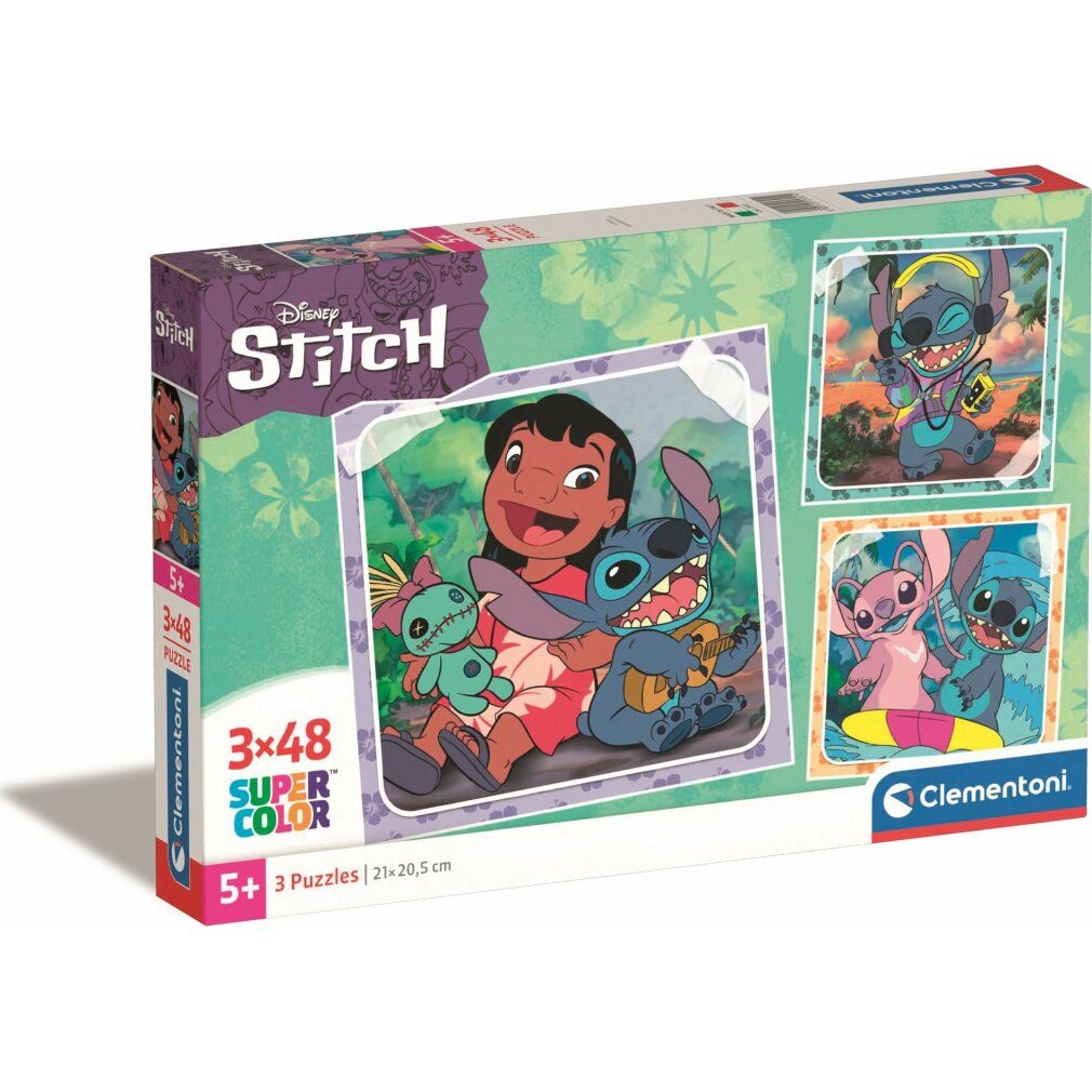 Disney Stitch Puzzle 3x48Stück