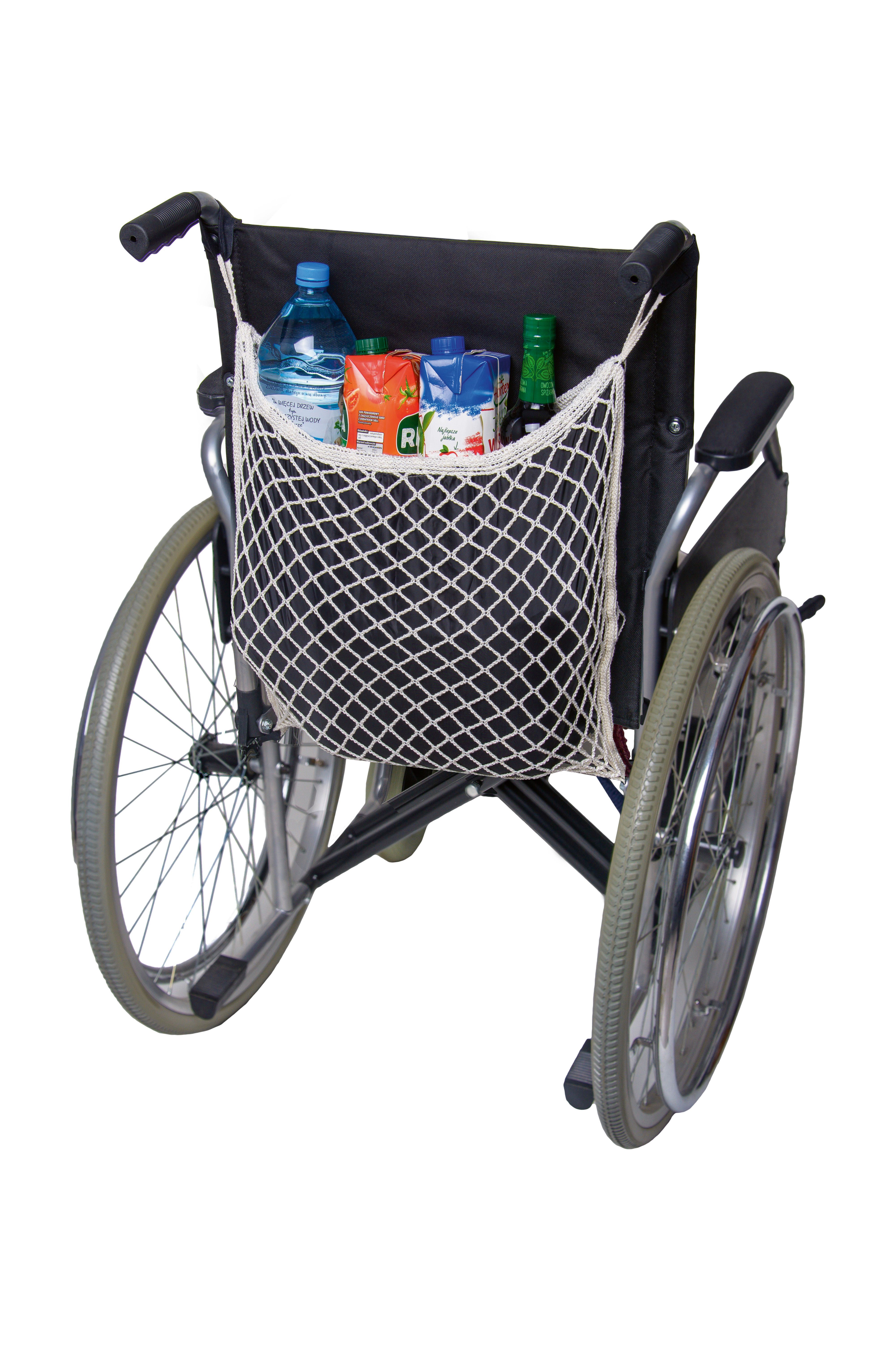 Rollstuhlnetz, Rollatornetz mit Innenfutter, Einkaufsnetz