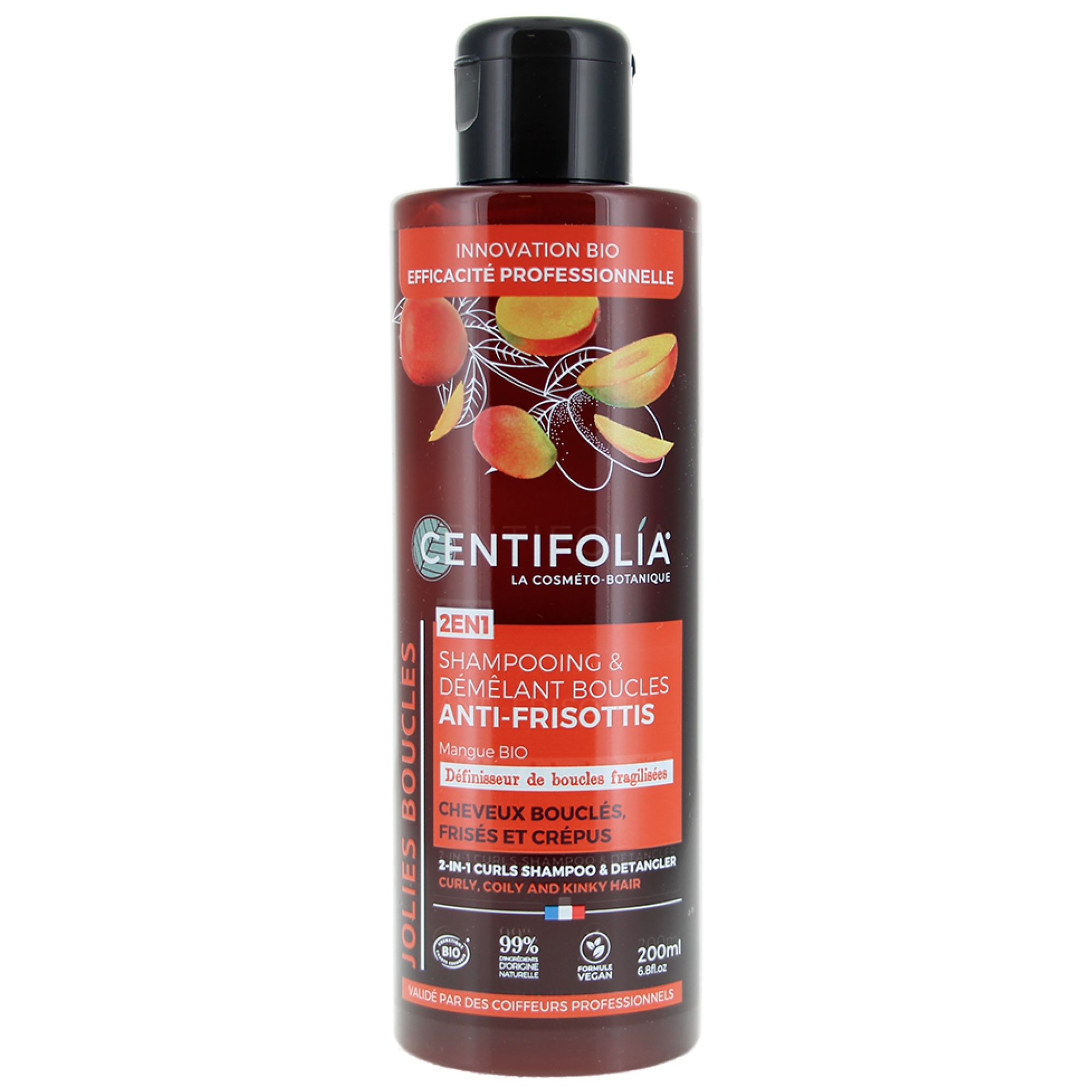 Centifolia Anti-Frizz Locken Shampoo und Conditioner 2in1 Bio 16x4,5x4,5 cm