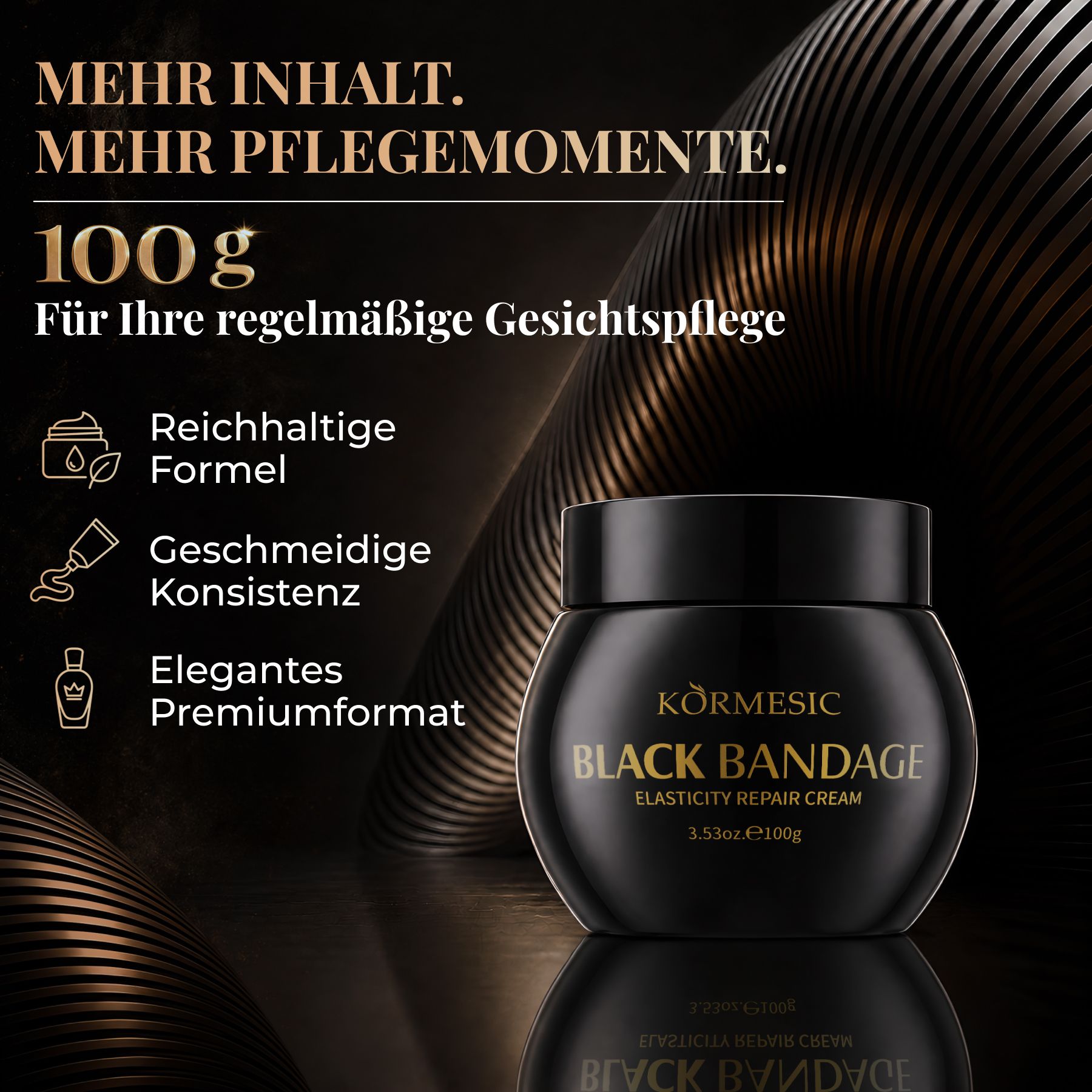 KORMESIC Gesichtscreme für Hautstraffung Feuchtigkeit Peptidkomplex