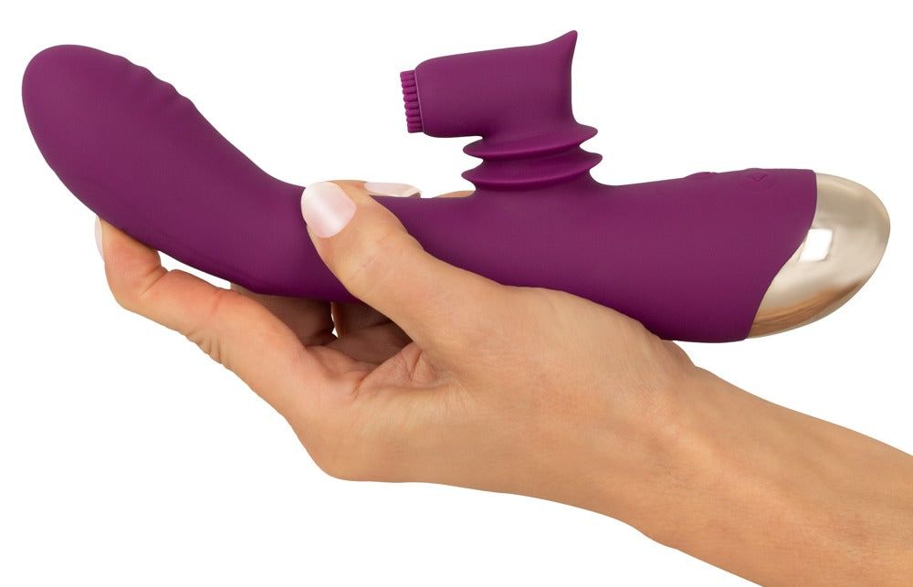 Rabbitvibrator mit Moving-Klitoris-Stimulator | JAVIDA