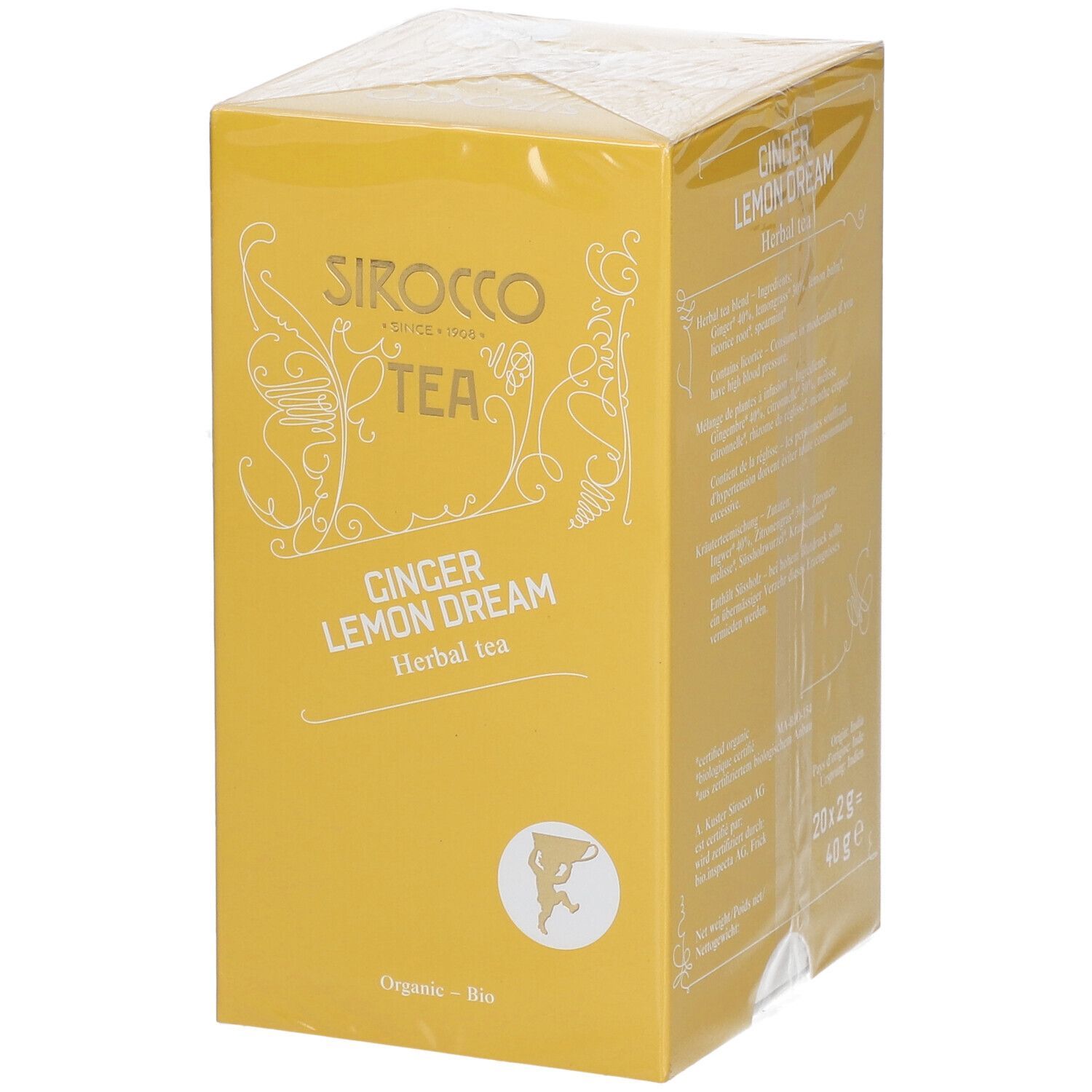 Sirocco Teebeutel Ginger Lemon Dream 20 Stk St Tee tassenfertig