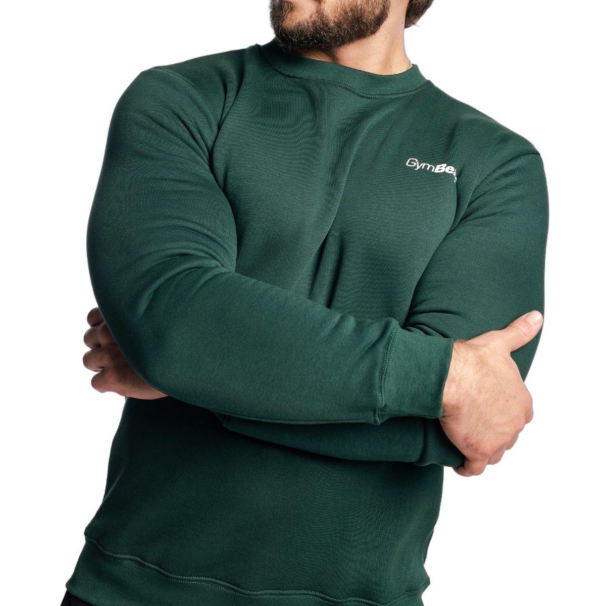 GymBeam Sweatshirt Herren regular mit Rundhalsausschnitt in Pine