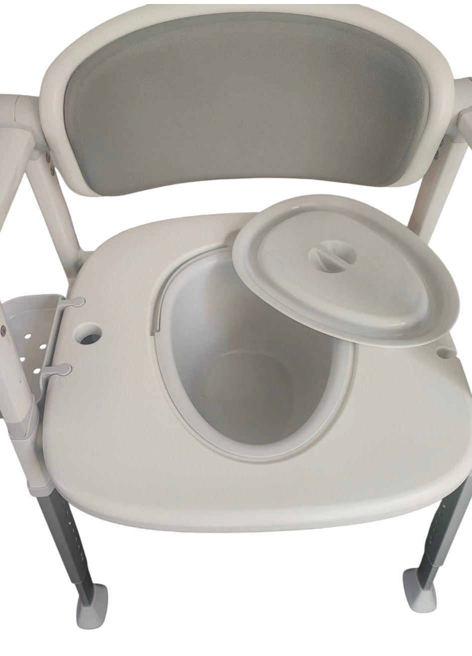 Versa Sitz- und Toilettenstuhl grau