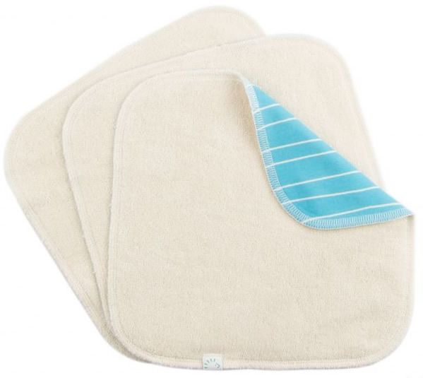 Popolini Wipes Reinigungstücher Double Bio-BW Set blau-weiße Welle 3 St