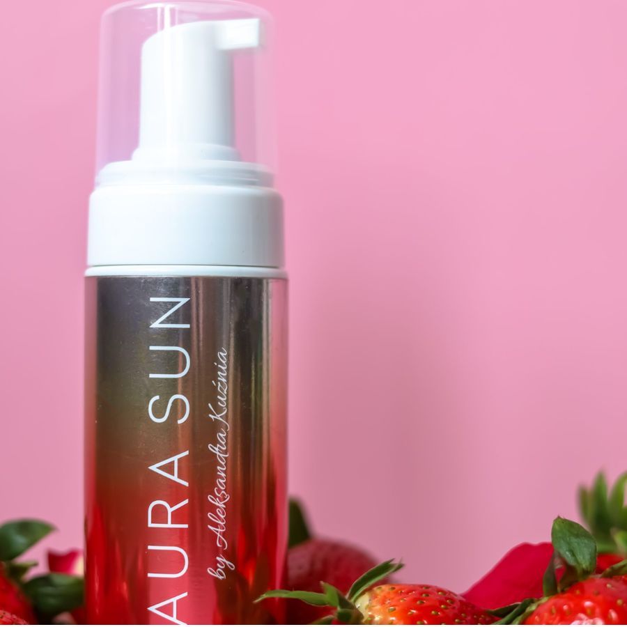 Aura Sun Dark Selbstbräunungs Mousse Erdbeere