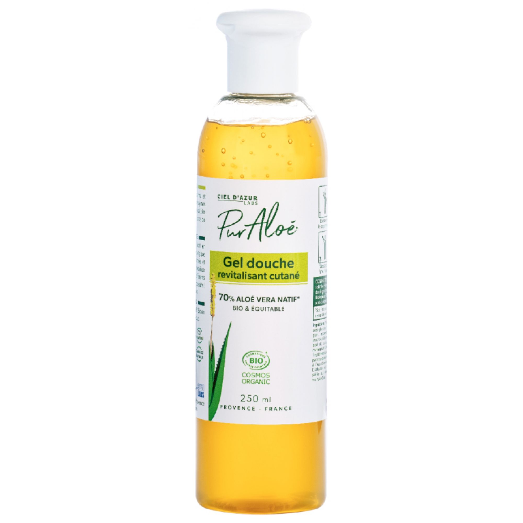Reines Aloe Duschgel mit 70 % Bio-Aloe Vera, 18,5x4,9x4,9 cm