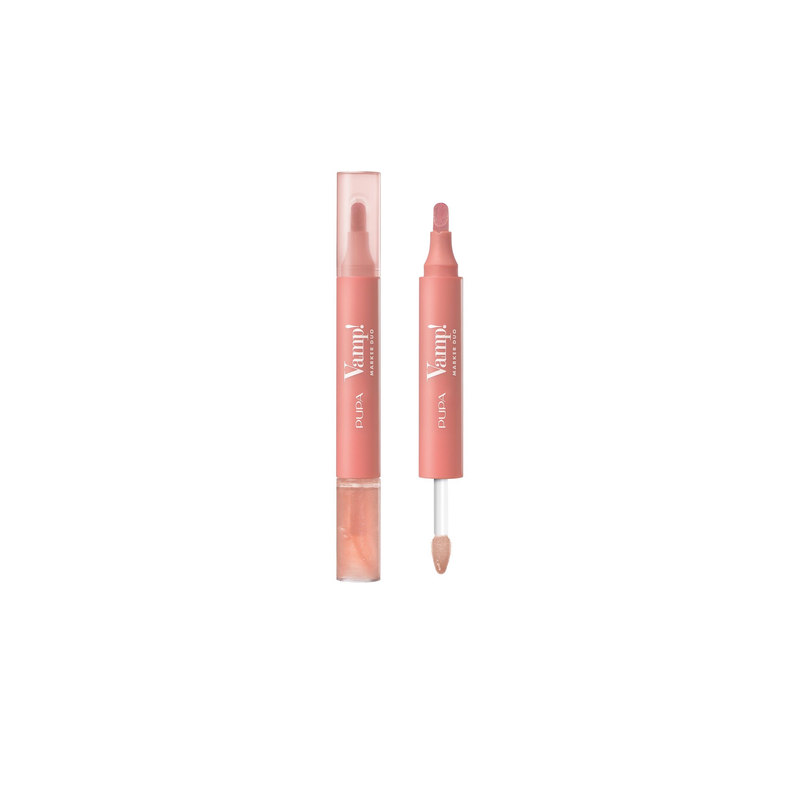 Pupa Vamp! Marker Duo Lippenstift + Gloss 002 Frozen Rose