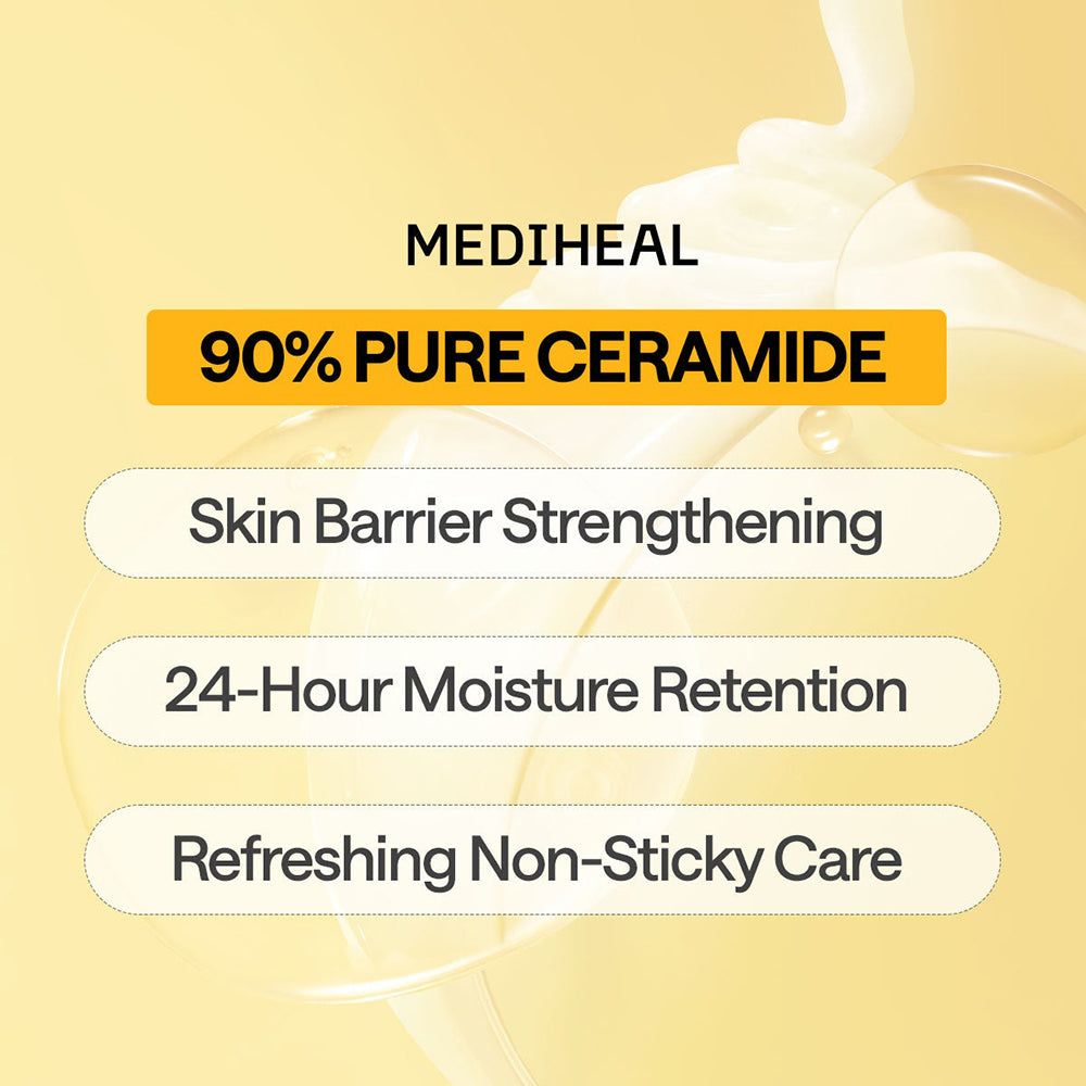 Mediheal 90% Pure Ceramide: Stärkt Hautbarriere, 24h Feuchtigkeit, erfrischende Pflege.