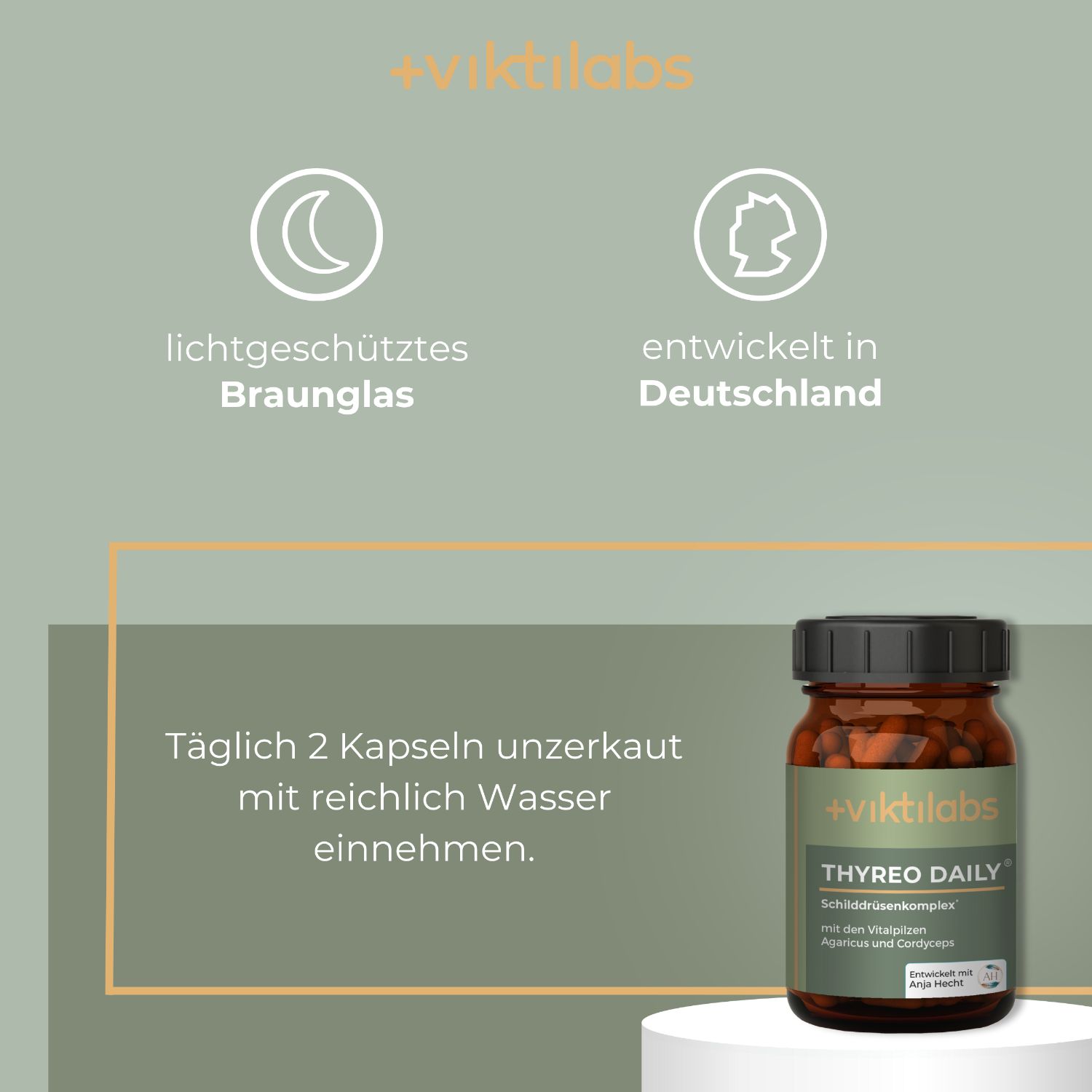 Viktilabs Thyreo Daily: Alle essentiellen Bausteine für deine Schilddrüsen-Hormonproduktion
