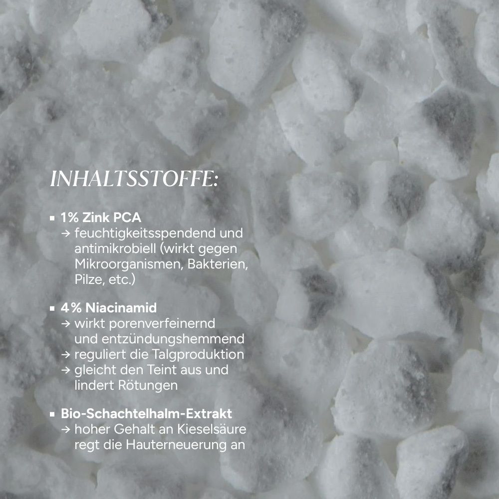 JUNGLÜCK Zink Gesichtswasser Spray - reguliert die Talkproduktion, Vegan