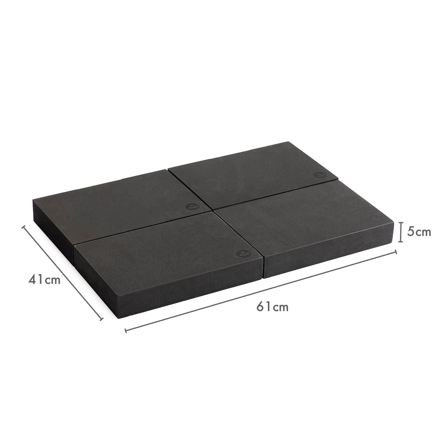 bodhi Schulterstandplatte Asana Yoga Block (Platte) schwarz