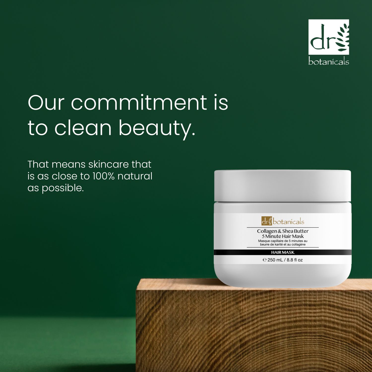 Dr Botanicals Rice Protein, Jojoba Oil & Shea Butter Hair Mask