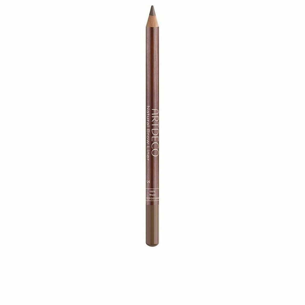 Brauner Augenbrauenstift. Spitze und Stiftende sind sichtbar. Aufschrift: ARTDECO Natural Brow Liner.