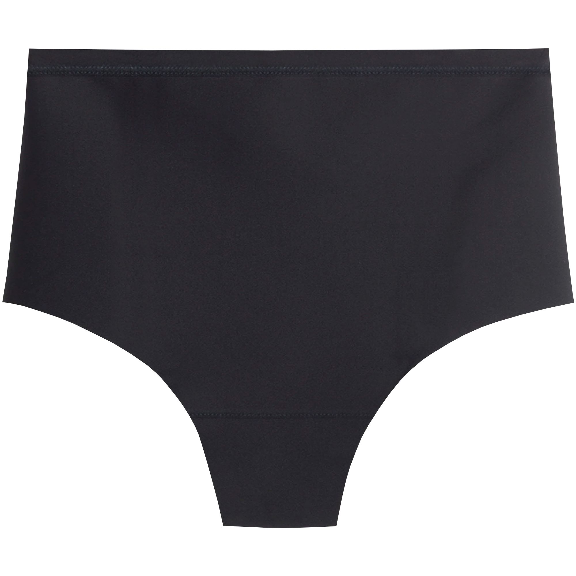 Schwarze, hochtaillierte Inkontinenz-Slip. Blick von vorne, ohne erkennbare Details.