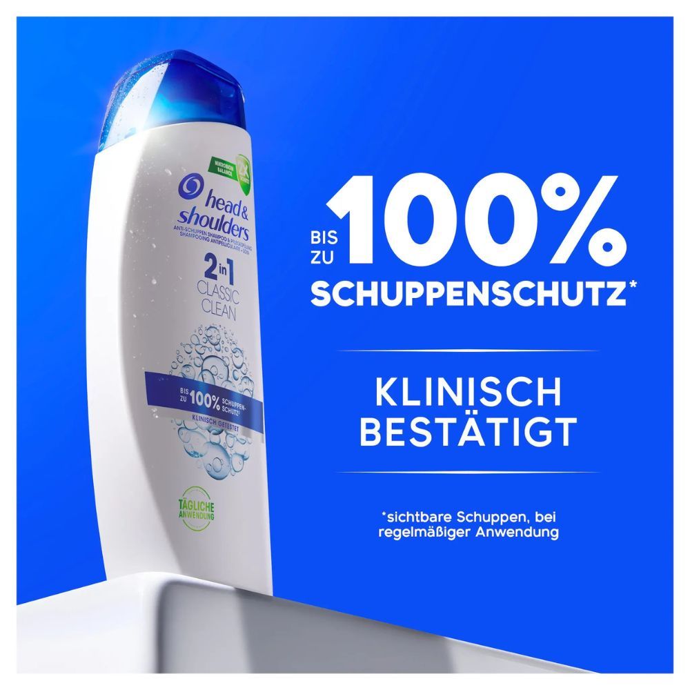Head & Shoulders Classic Clean 2in1 Anti-Schuppen Shampoo Sonderpack, 250ml