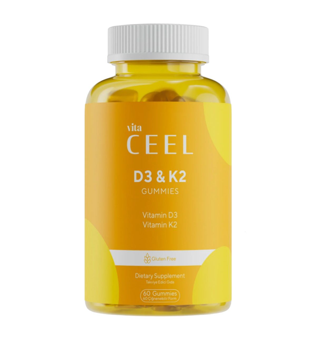 Vi̇ta Ceel Vitamin D3 K2 Gummies 60 St Kautabletten