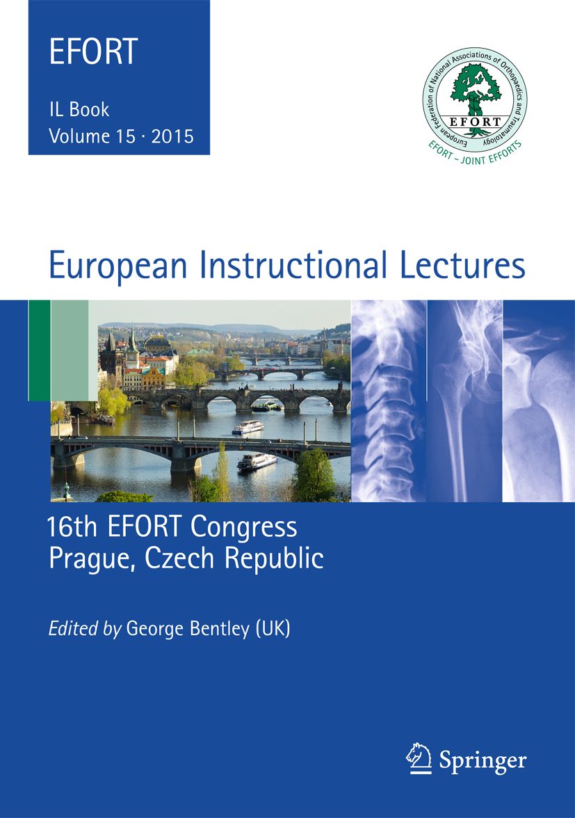 Buchcover mit Titel „European Instructional Lectures“. Logo der EFORT. Untertitel: 16th EFORT Congress, Prag.