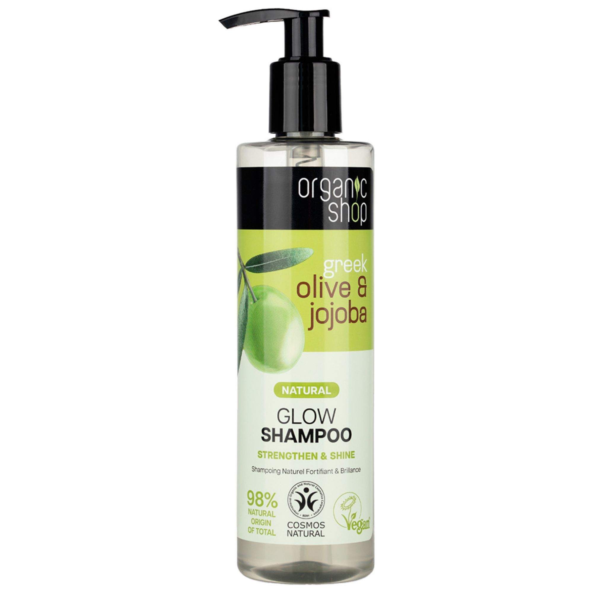 Organic Shop Natürliches, Kräftigendes und Glänzendes Shampoo Olive Jojoba 2 20,5x5x5 cm