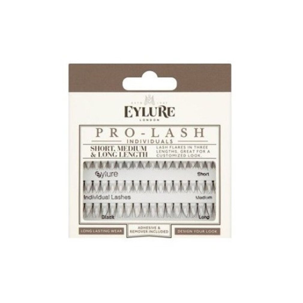 Eylure Pro-Lash Individuelle Wimpern: Kurze, mittlere und lange Wimpern in Packung.