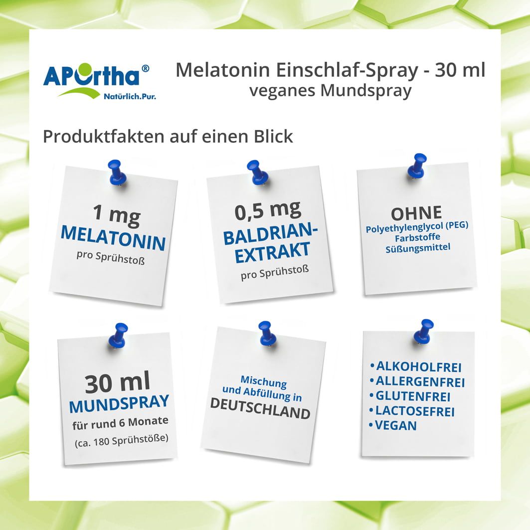 APOrtha® Melatonin Einschlaf-Spray 30 ml Mundspray