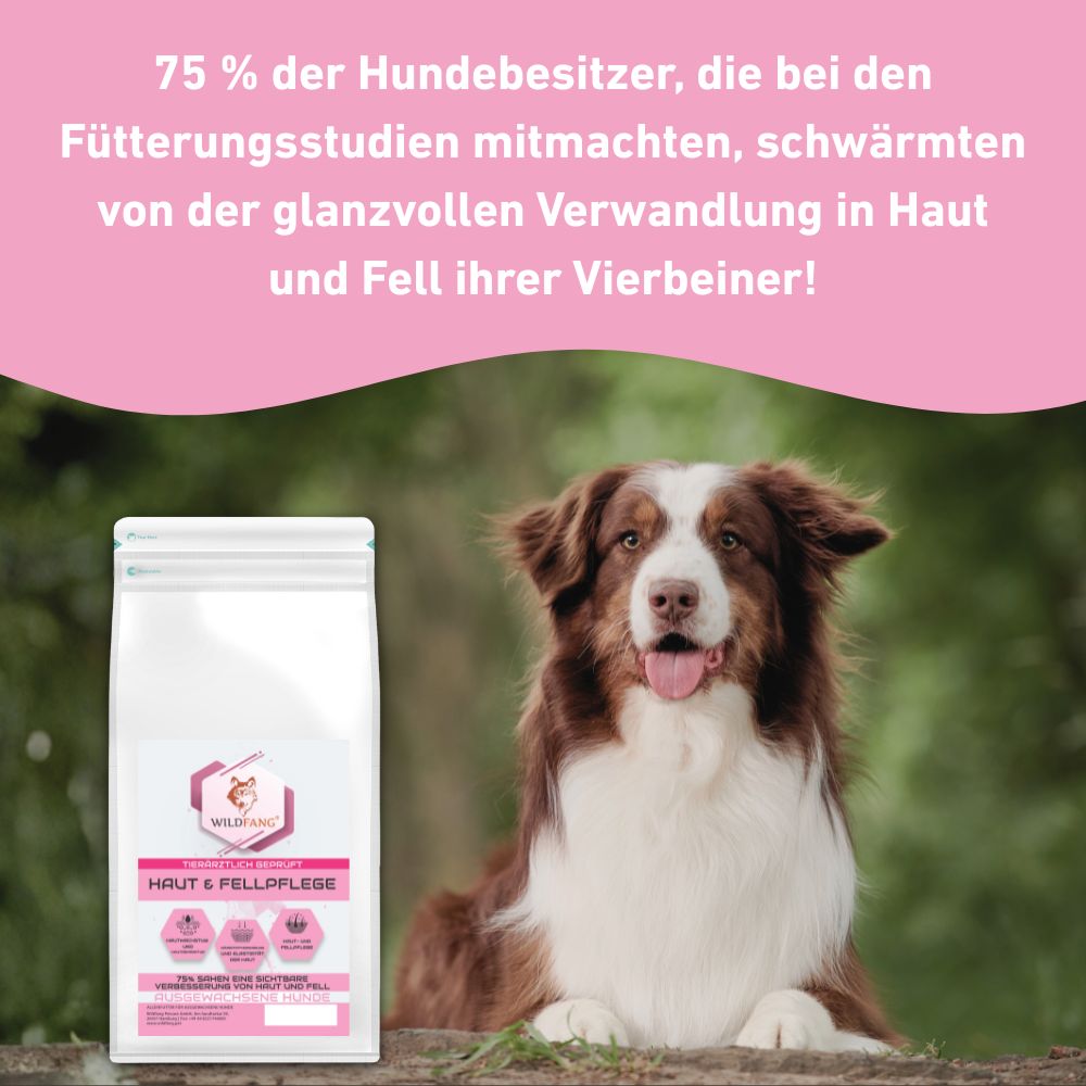 VetLine Trockenfutter mit Peptiden für Hunde - Haut und Fell