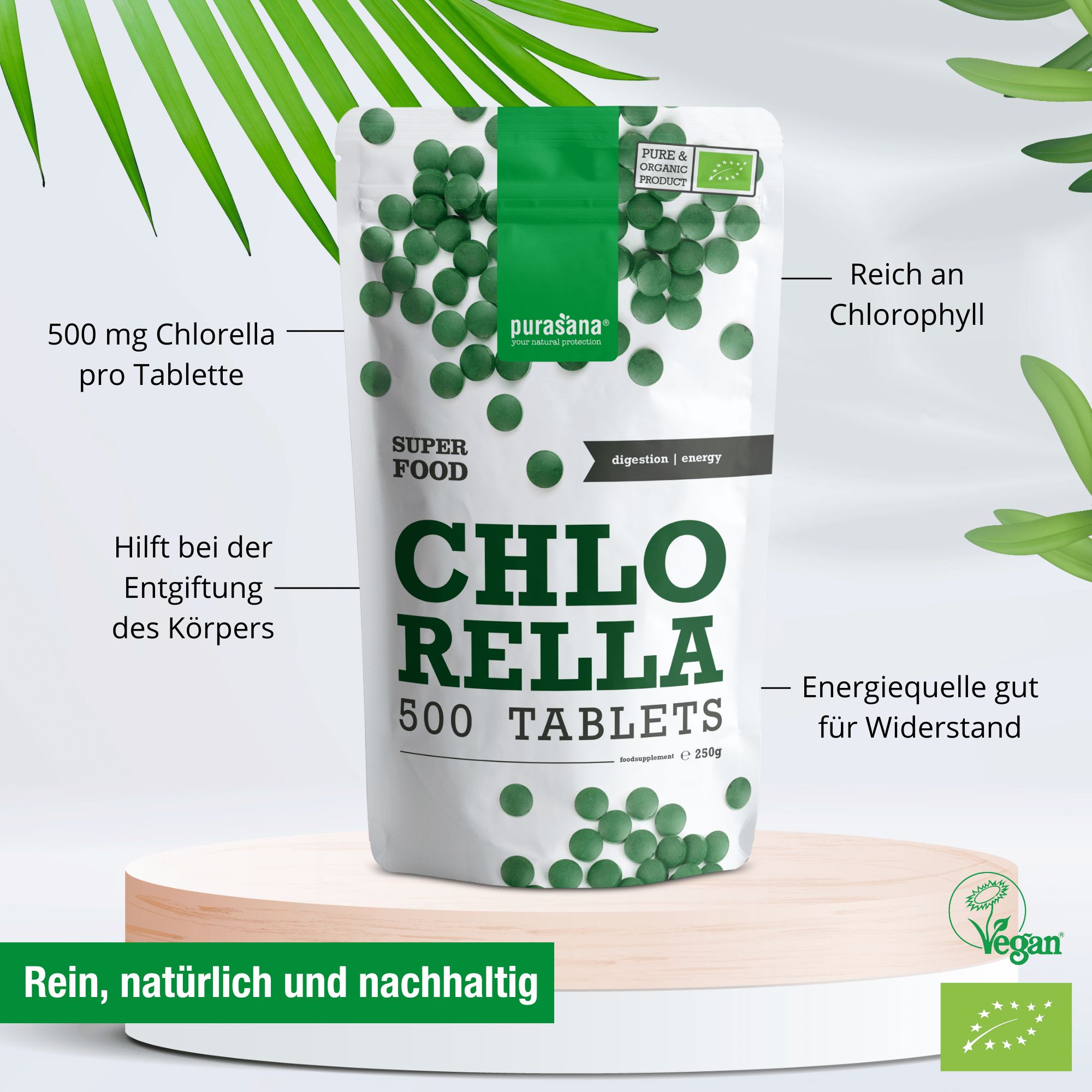 Purasana Chlorella Bio Tabletten