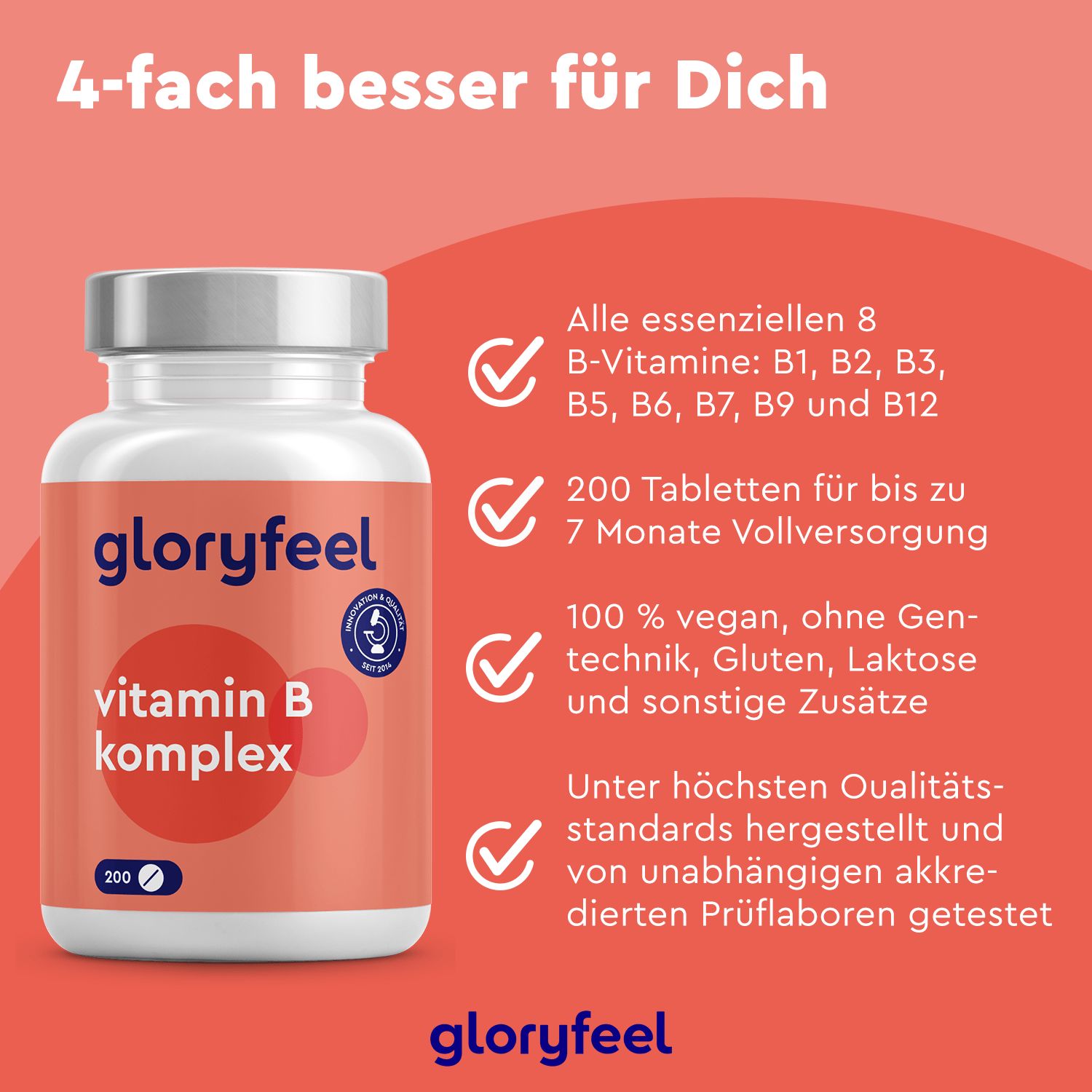gloryfeel® Vitamin B Komplex Tabletten