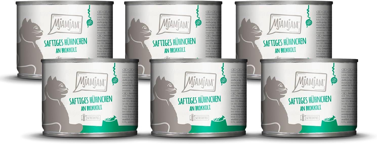 MjAMjAM - saftiges Hühnchen an Brokkoli 6x200 g Futter