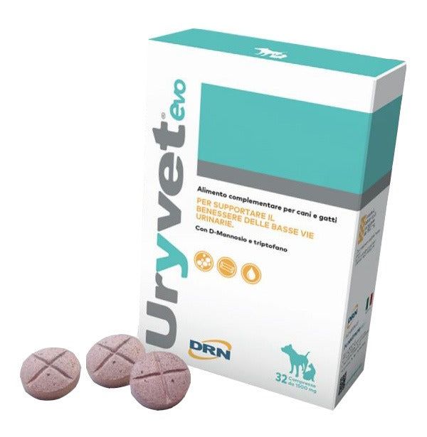 DRN URYVET EVO - integratore per il benessere delle vie urinarie di cani e gatti 32 compresse - Immagine 8