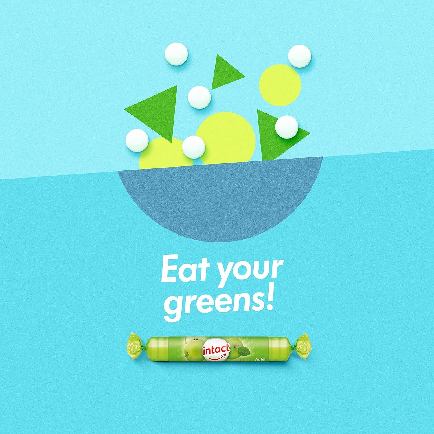 intact Apfel Traubenzucker Bonbons